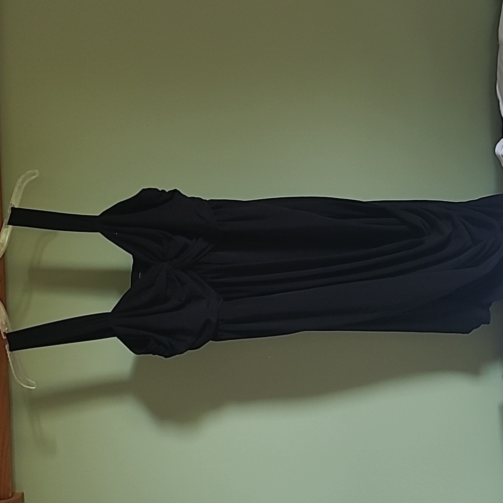 TORRID Ruched Black Mini/Knee Length Dress